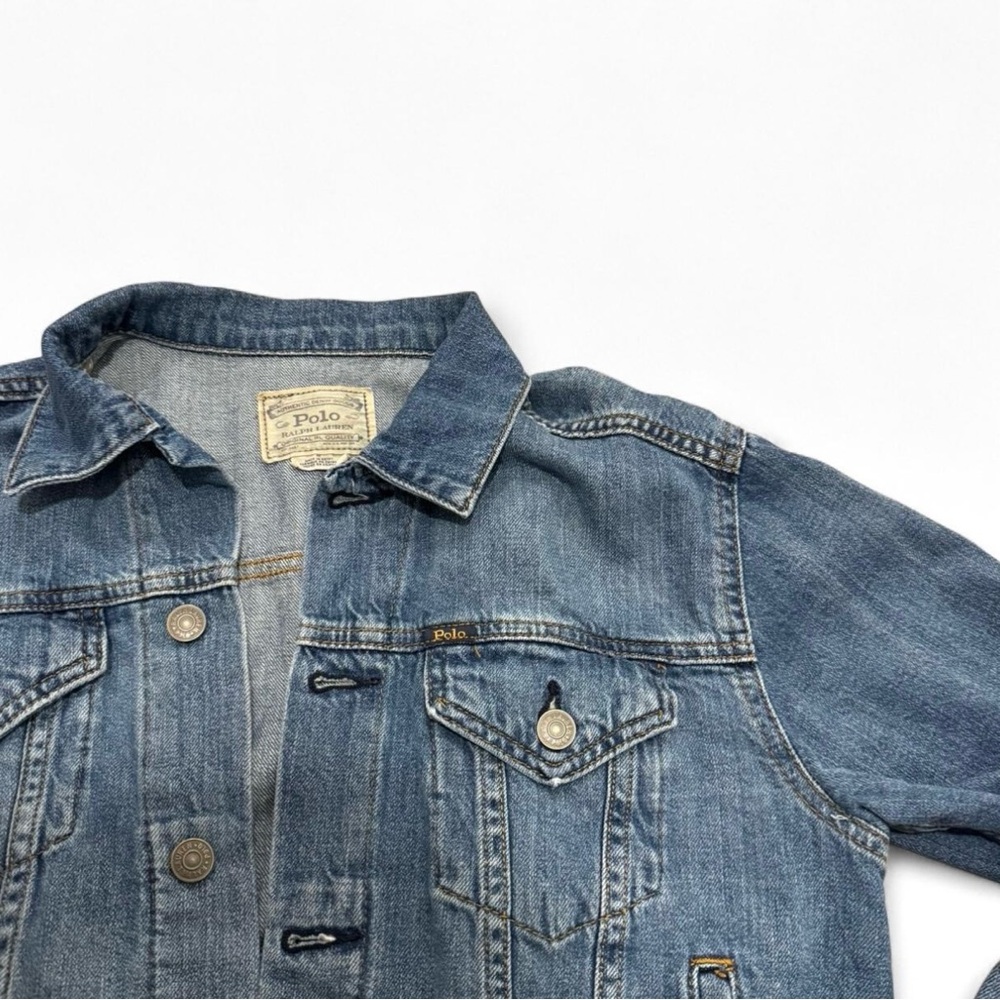 Stylish Blue Denim Jacket polo women size medium - Picture 2 of 7